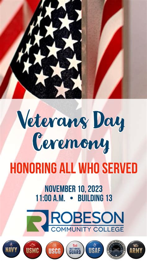 Veterans Day Ceremony to be held Friday at RCC | Robeson Community ...