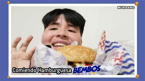 Asmr En Espa Ol Mukbang Comiendo Hamburguesa Youtube