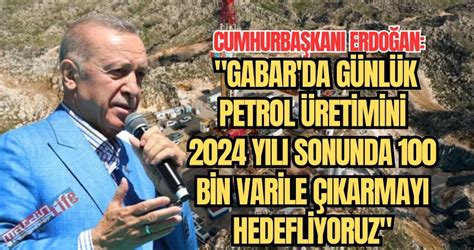 Cumhurba Kan Erdo An Gabar Da G Nl K Petrol Retimini Y L