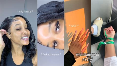 Maintenance Vlog Hair Nails Lashes Many More Youtube