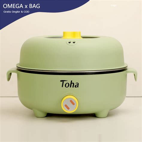 Omega Toha Multi Rice Cooker Electric Pot Pan Double Layer Stainless