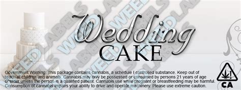 WEDDING CAKE California WeedLabels