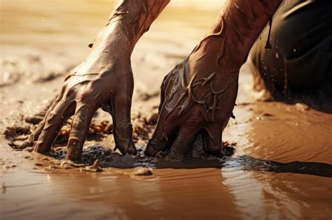 Premium AI Image | Hand Sinking In Quicksand Survival Tips For Desert ...