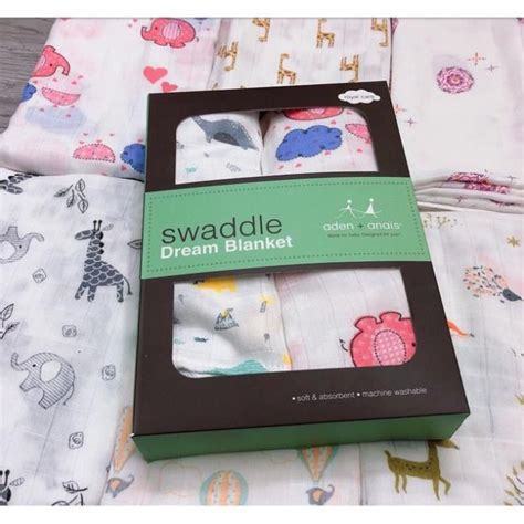 Combo 2 Khăn Tắm Khăn Quấn Sợi Tre Aden Anais Swaddle Cho Bé Loại Cao