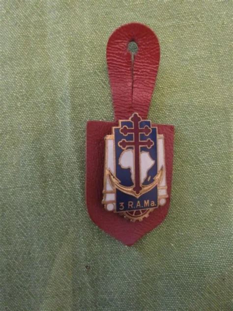 INSIGNE MILITAIRE COLONIALE 3EME Regiment D Artillerie De Marine