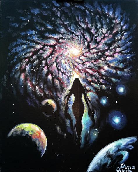 The Divine Feminine In The Universe Painting By Chirila Corina Pixels