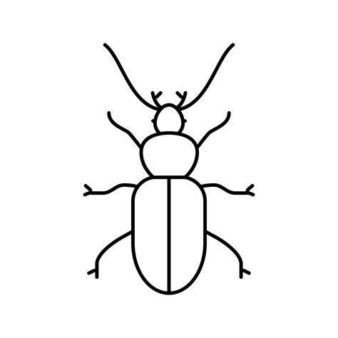 Pulga Insecto L Nea Icono Vector Ilustraci N Vector En Vecteezy