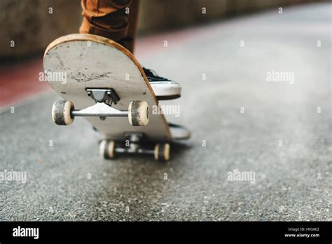 Skateboarding Practice Freestyle Extreme Sports Concept Stock Photo Alamy