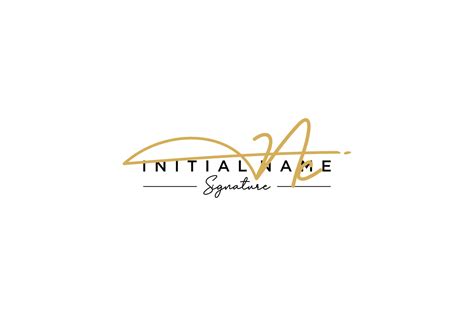 Initial NC signature logo template vector. Hand drawn Calligraphy ...