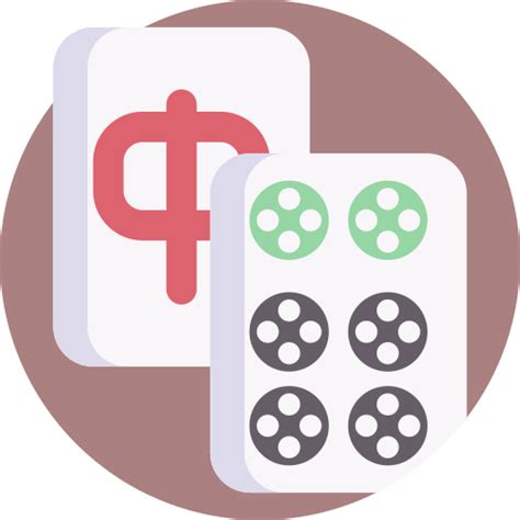 Mahjong Detailed Flat Circular Flat icon