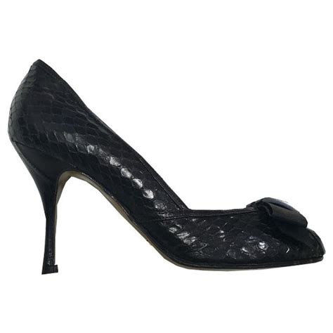 Dolce & Gabbana Heels Black Leather ref.478231 - Joli Closet