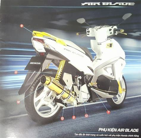 Phụ kiện Endurance trang trí xe Airblade 2016 phụ kiện chính hãng