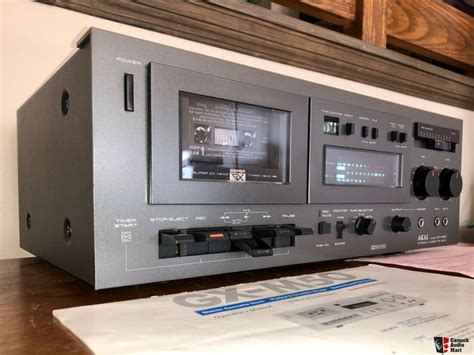 Refurbished 1980 Akai Gx M50 3 Head Tape Cassette Deck Rare Grey Finish