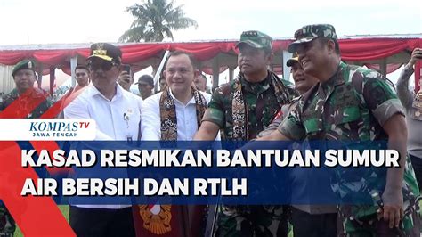 Kasad Resmikan Bantuan Sumur Air Bersih Dan Rtlh Youtube