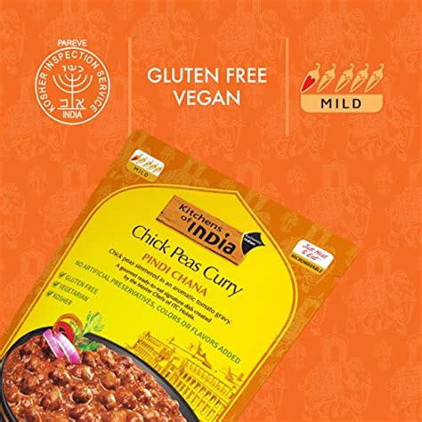 Kitchens Of India Pindi Chana Chick Peas Curry 285g 10 Ounces