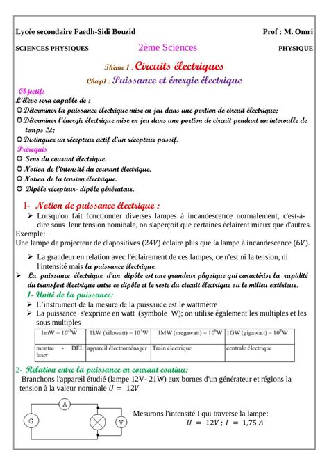 Pdf T L Charger Puissance Gratuit Pdf Pdfprof