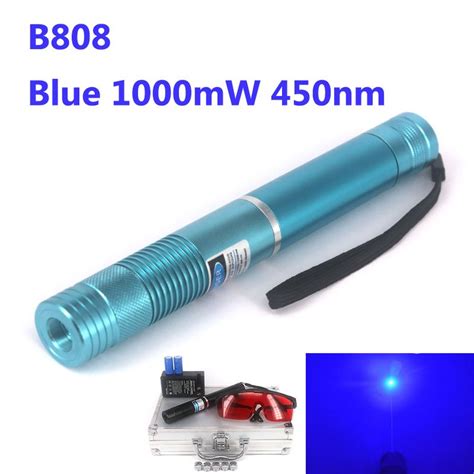 Mw Nm Blue High Power Burning Laser Pointer Blue Aluminum