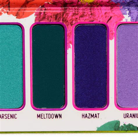 Melt Cosmetics Radioactive Collection Swatches