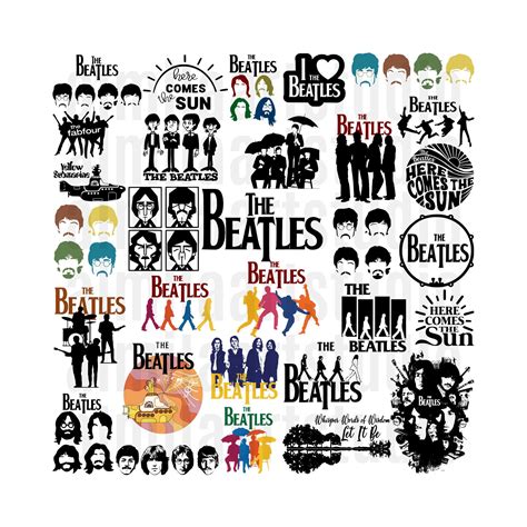 The Beatles Svg Bundle John Lennon Paul Mccartney Svg File For Cricut