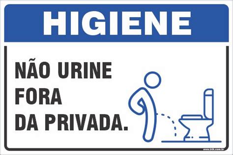 Placa de higiene não urine fora da privada Trik