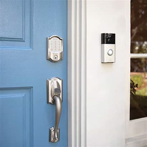 Schlage Century Aged Bronze Electronic Encode Smart Wifi Deadbolt With Alarm Be489wb Cen 716