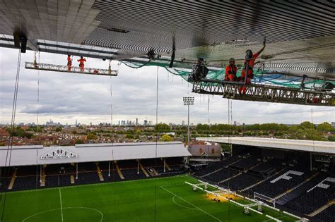 Riverside Stand Fulham FC Soffit Cladding Installation CAN Limited