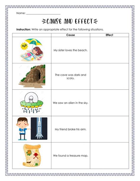 Cause And Effect Online Activity For Grade 2 Live Worksheets Worksheets Library