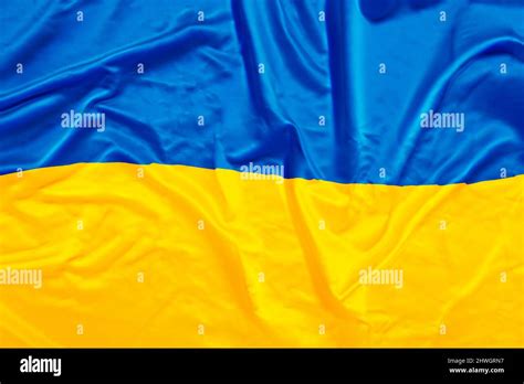 Ukraine Country Flag Banner With Wave Motion Stock Photo Alamy