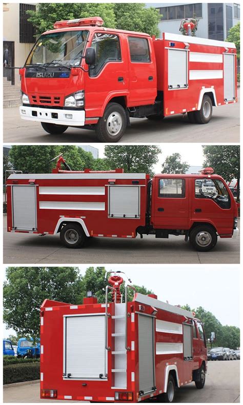 Liter Water Foam Fire Isuzu Fire Truck Truck Fire Truck