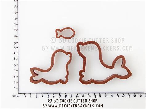 Seal And Baby Seal Cookie Cutter Set Etsy