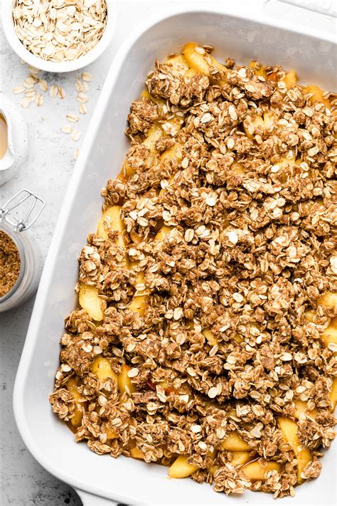 Gluten Free Peach Crisp All The Healthy Things