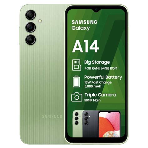 Samsung Galaxy A14 64gb Lte Dual Sim Lime Green Nutronics