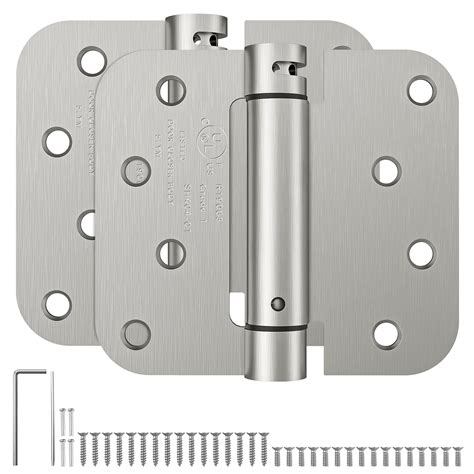 Hosom Self Closing Door Hinges Spring Loaded Hinges 4 Inch Adjustable