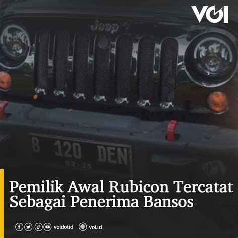 Voidotid On Twitter Ahmad Saefudin Pemilik Awal Jeep Rubicon Yang