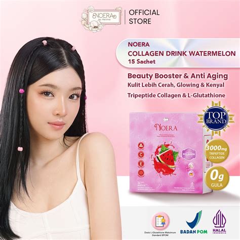 Jual Noera Collagen Drink Watermelon With Birdnest And Saffron Extract