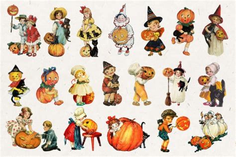 Halloween Kids & Costumes Clip Art Graphic by Patterns for Dessert · Creative Fabrica