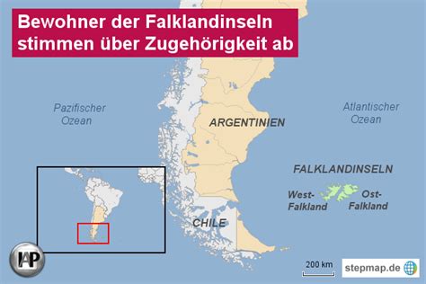 Stepmap Referendum Auf Falklandinseln Landkarte F R Argentinien