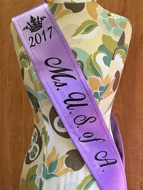 Monogrammed Pageant Sash Personalized Satin Sash Event School