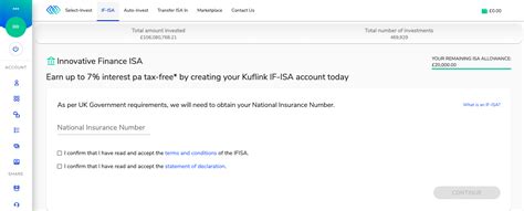 open  innovative finance isa ifisa  kuflink