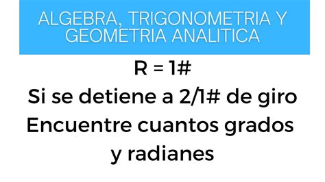 Algebra Trigonometria Y Geometria Analitica Unad Tarea Youtube