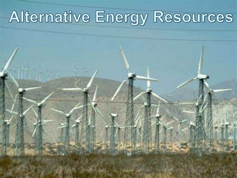 Alternative Energy Powerpoint Ppt