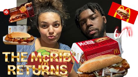 THE MCRIB IS BACK OUR McDonalds McRib Review 6 10 YouTube