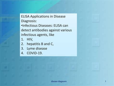 Elisa Disease Diagnosispdf