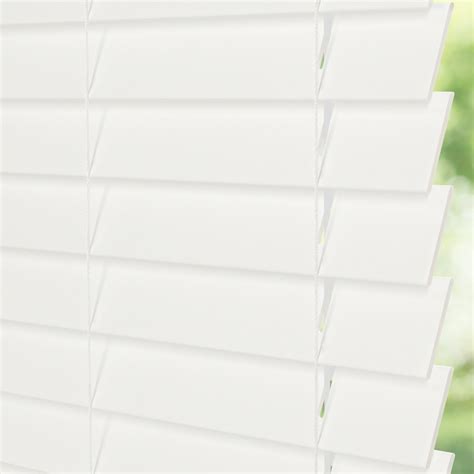 Levolor Faux Wood Blind 23 In X 48 In Cordless White 1026618 Rona