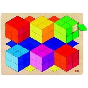 Goki Puzzle En Bois Effet D Gk Cdiscount Jeux Jouets