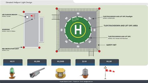 SERVICE / Heliport Lighting Design_Plusafe|Helipad Lighting|Obstruction Lighting