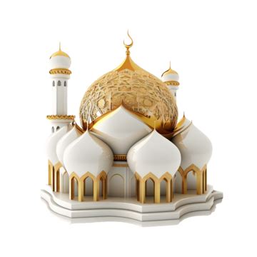 Magnificent Mosque Building With Golden Domes Background Mosque Gold