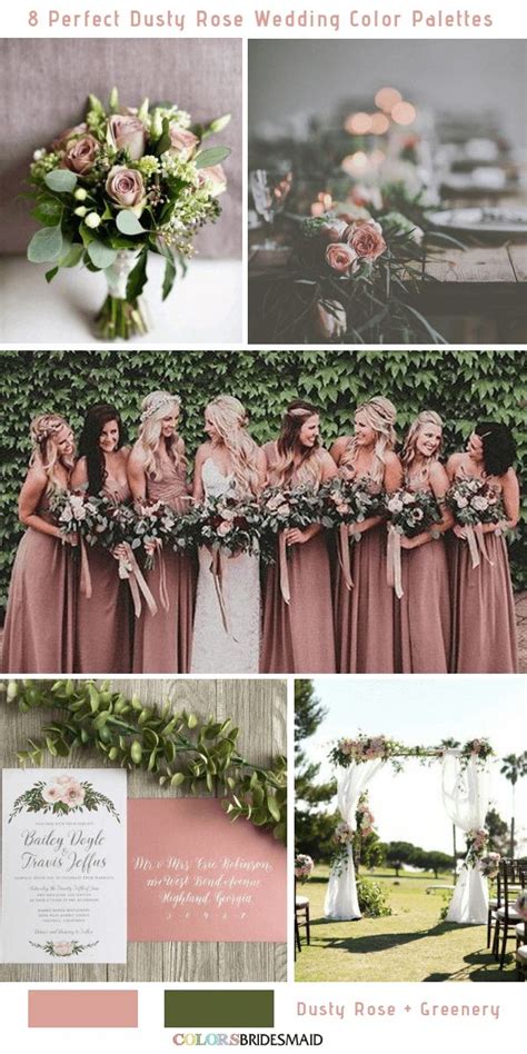 All 20 Dusty Rose Wedding Color Palettes Sage Wedding Colors Dusty Rose Wedding Colors