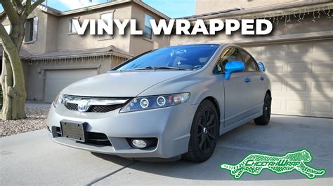 2010 HONDA CIVIC LX SEDAN VINYL WRAPPED YouTube