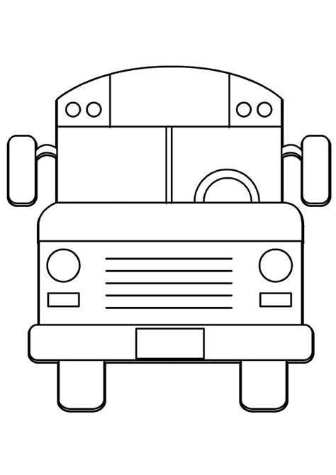 Desenhos De Autocarro Escolar Para Colorir Pintar E Imprimir